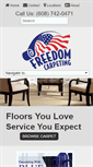 Mobile Screenshot of freedomcarpeting.com